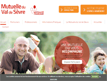 Tablet Screenshot of mutuelleduvaldesevre.com